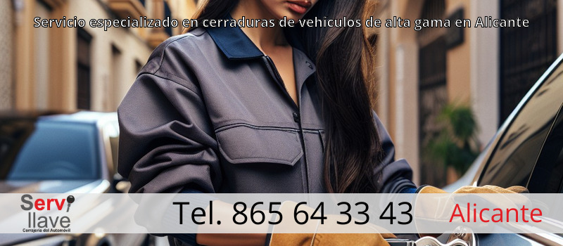 Servicio especializado en cerraduras de vehículos de alta gama en Alicante