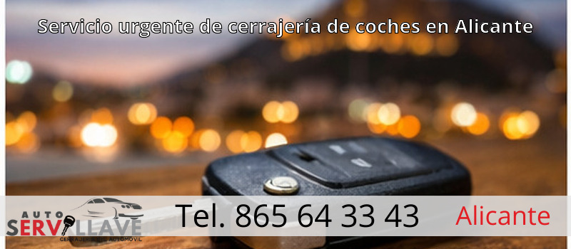 Servicio urgente de cerrajería de coches en Alicante Servicio urgente de cerrajería de coches en Alicante