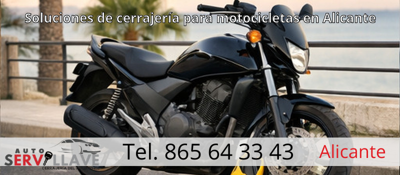 Soluciones de cerrajería para motocicletas en Alicante