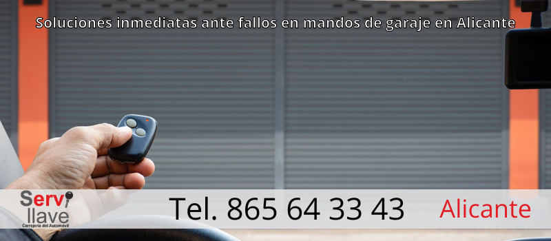Soluciones inmediatas ante fallos en mandos de garaje en Alicante