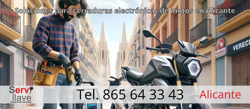 Soluciones para cerraduras electrónicas de motos en Alicante