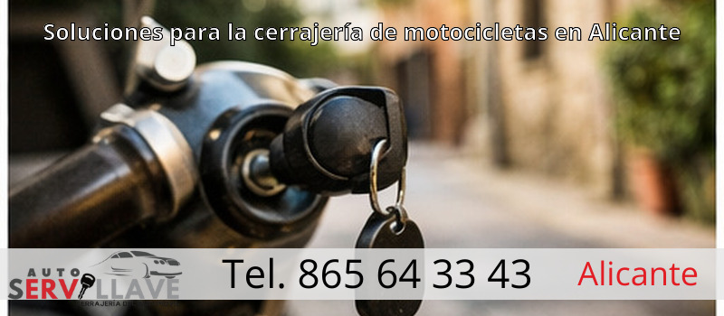 Soluciones para la cerrajería de motocicletas en Alicante