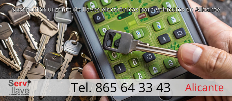Sustitución urgente de llaves electrónicas para vehículos en Alicante